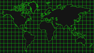 Hi Tech World Map Graphic Background