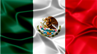 Mexico Silky Flag Graphic Background