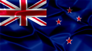 New Zealand Silky Flag Graphic Background