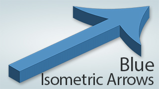 Isometric Arrows Blue