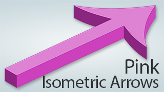 Isometric Arrows Pink