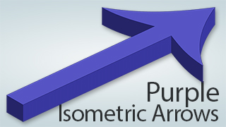 Isometric Arrows Purple