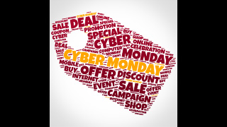 Cyber Monday Word Cloud Price Tag Sale Graphics