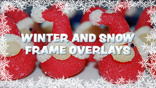 Winter and Snow Frame Overlays