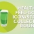 Health Feel-Good Icon Stamps Collection Flat Round