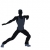 Animated Silhouette Male Dancer Full Shot