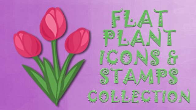 Plants Icon Collection Flat