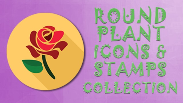 Plants Icon Collection Round