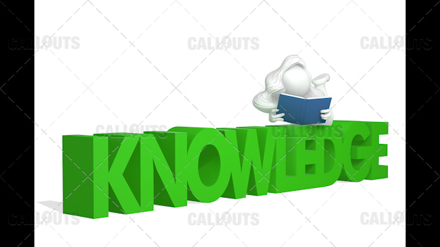 3D Girl Lying on Knowledge Text Reading Book White Background