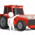 3D Guy Standing Proud In Front of Red Tractor White Background