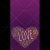 Love Wordart Poster Vertical on Purple Background
