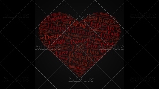 Happy Valentine’s Day Poster Square on Dark Background