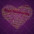 Happy Valentine’s Day Poster Square on Purple Background