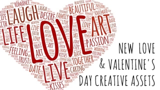 New Love & Valentine’s Day Creative Assets
