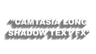 Camtasia Long Shadow FX Template