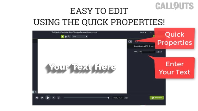 Edit in Quick Properties