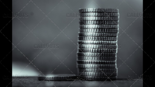 Two Stacks of Coins in Unfair Division Black and White
