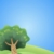 Horizontally Rotating Animated Globe With Hills, Trees, and Pencils Video Background Loopable 1527