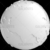 Stylized White Planet Earth Globe Asia
