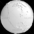 Stylized White Planet Earth Globe North America