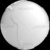 Stylized White Planet Earth Globe South America
