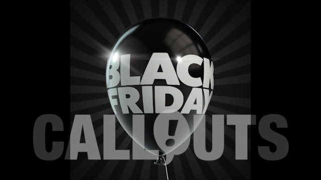 Black Friday Sales/Advertising Graphics: Balloon