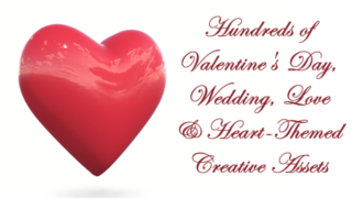 Valentine’s Day, Wedding, Love & Heart-Themed Creative Assets