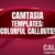 Camtasia Colorful Callouts Template Collection