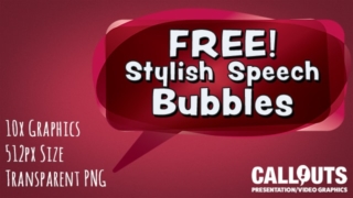 Free Stylish Multicolored Speech Bubbles