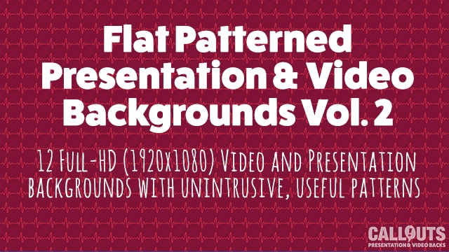 Flat Patterned Presentations/Video Background Grapics Vol.2