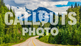 Canadian road with forests and mountains 02
