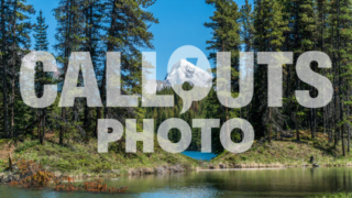Lake with islands, forest and Mountain top
