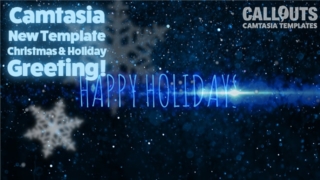 Camtasia Holiday Greeting Text Template