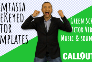 NEW! Camtasia Pre-keyed actors, green screen actor videos, music, and more