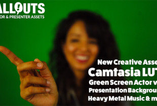 NEW Assets! Camtasia Creative LUTs Volume 2, New Green Screen Actors, Music and Presentation Backgrounds