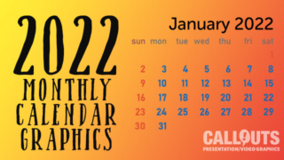 2022 Transparent Calendar Graphics – Monthly