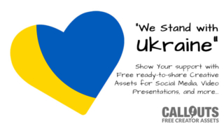 We Stand with Ukraine – Free Creative Assets
