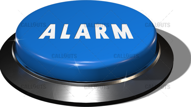 Big Juicy Button – Blue Alarm