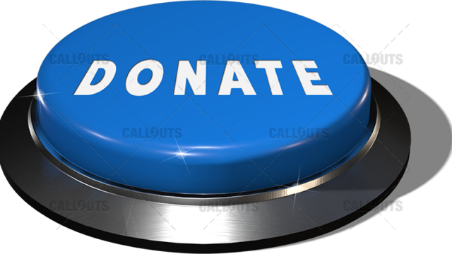 Big Juicy Button – Blue Donate
