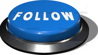 Big Juicy Button – Blue Follow