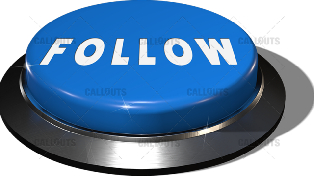 Big Juicy Button – Blue Follow