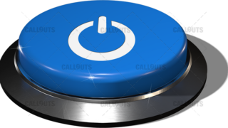 Big Juicy Button – Blue On Off