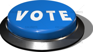 Big Juicy Button – Blue Vote