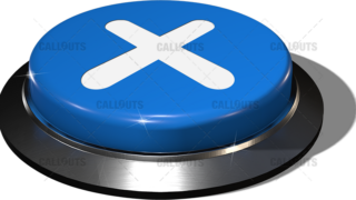 Big Juicy Button – Blue X