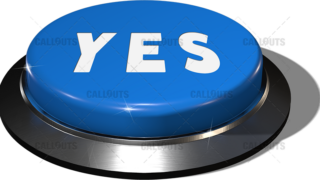 Big Juicy Button – Blue Yes
