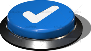 Big Juicy Button – Blue Check Mark