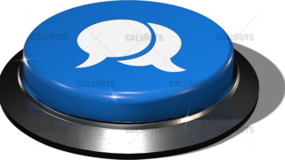 Big Juicy Button – Blue Communicate
