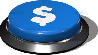 Big Juicy Button – Blue Dollar