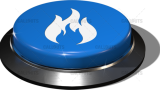 Big Juicy Button – Blue Fire