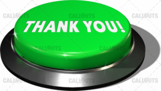 Big Juicy Button – Green Thank You